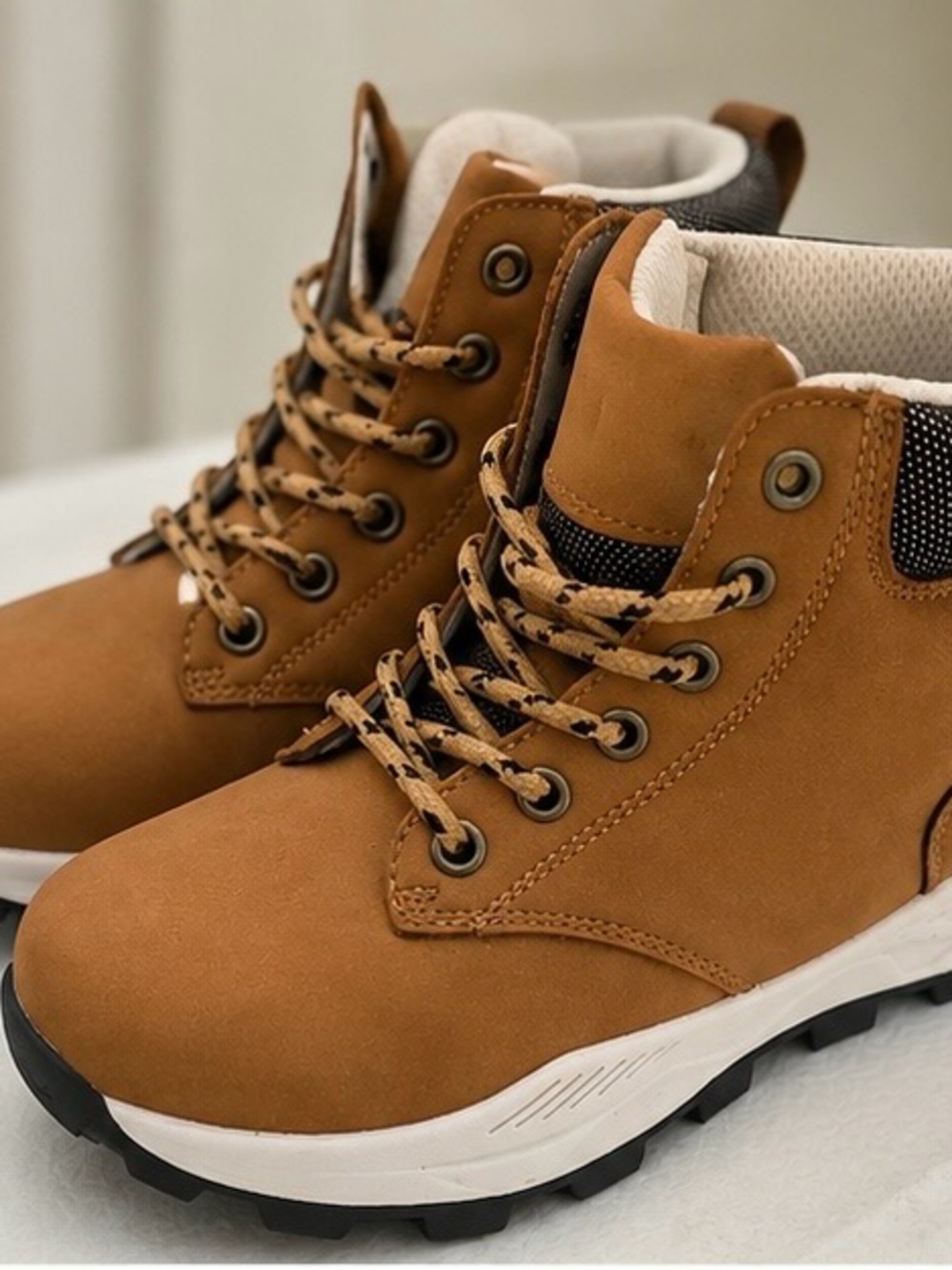 Ecko Unlimited Tan Lace-Up Women's Boots